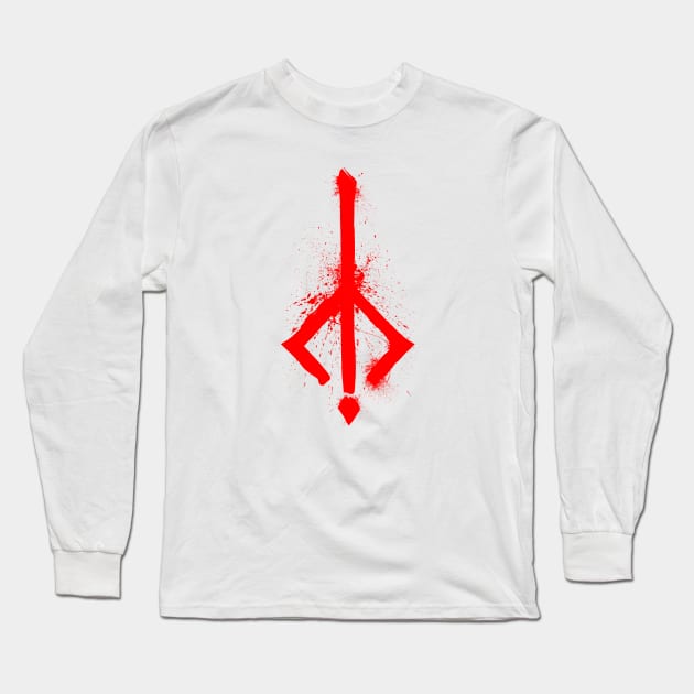 Bloody Rune Long Sleeve T-Shirt by sewarren71